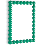 Настенное зеркало в зеленой раме Nya Green Mirror варинант исполнения - 2 | Loft Concept в Кирове