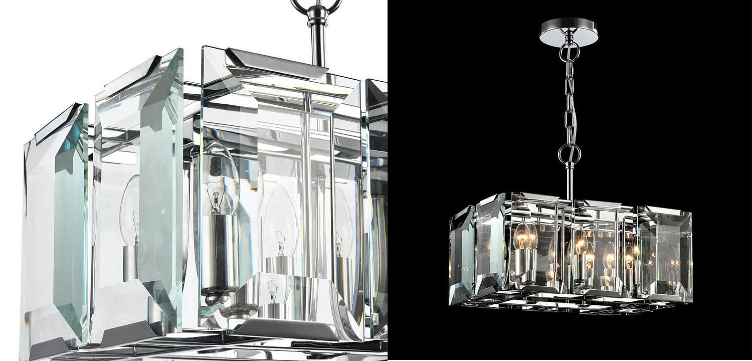 Люстра Harlow Crystal Square Chandelier chrome 6 Люстра Harlow Crystal Square Chandelier chrome 6 - Loft-Concept в Кирове