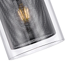 Подвесной светильник с сетчатым металлическим плафоном цилиндрической формы черный Metal Mesh варинант исполнения - 4 | Loft Concept в Кирове