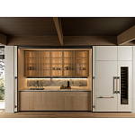 Кухонный гарнитур из камня и дерева с раздвижными дверцами TIVALÌ 2.0 Dada Engenereed Kitchen варинант исполнения - 4 | Loft Concept в Кирове