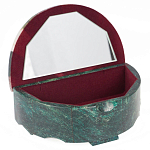 Шкатулка с мозаикой из натурального камня змеевик Stone Casket варинант исполнения - 2 | Loft Concept в Кирове