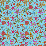 Stiletto Sideboard Blue nautical print варинант исполнения - 1 | Loft Concept в Кирове