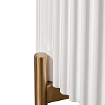 Тумбочка белая круглая с мраморной столешницей Thoroughbass варинант исполнения - 3 | Loft Concept в Кирове