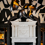 Обои ручная роспись в стиле Арт-деко Symphony Original colourway on Flint silk dupion варинант исполнения - 5 | Loft Concept в Кирове