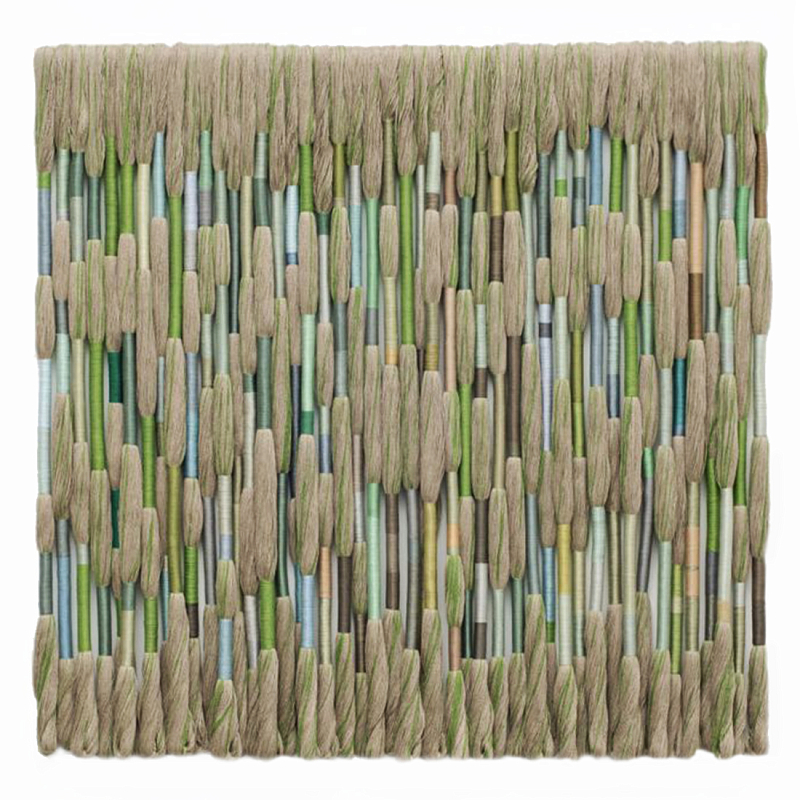 Художественный панно макраме Wall decor Voice the Forest Зеленый Бежевый в Кирове | Loft Concept 