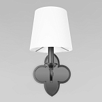 Бра с белым текстильным абажуром и фигурным основанием с зеркальной вставкой Vitorino варинант исполнения - 12 | Loft Concept в Кирове