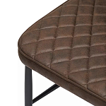 Стул с темно-коричневой обивкой из экокожи Benderson варинант исполнения - 6 | Loft Concept в Кирове