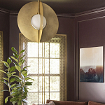 Подвесной светильник в форме золотых дисков Minimalist Lighting Fixture варинант исполнения - 3 | Loft Concept в Кирове