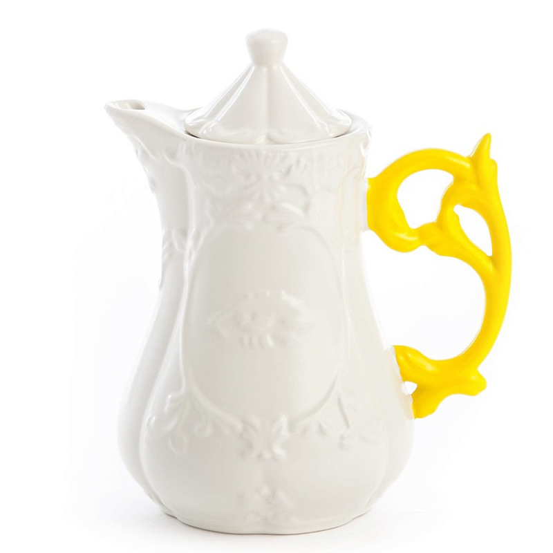 Заварочный чайник Seletti I-Teapot Yellow Белый Желтый Заварочный чайник Seletti I-Teapot Yellow Белый Желтый в Кирове | Loft Concept