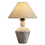 Настольная лампа с керамическим фактурным основанием и тканевым абажуром Eastern Tale варинант исполнения - 1 | Loft Concept в Кирове