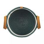 Корзина для хранения с ручками Interlacement Green  варинант исполнения - 1 | Loft Concept в Кирове