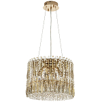 Круглая люстра с металлическими и хрустальными подвесками Bonnay Crystal Chandelier варинант исполнения - 2 | Loft Concept в Кирове