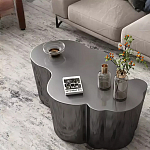 Дизайнерский журнальный стол зеркальный волнистой формы Gytep варинант исполнения - 3 | Loft Concept в Кирове