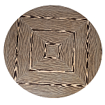 Столик журнальный круглый с полосатым узором Zebroids варинант исполнения - 7 | Loft Concept в Кирове