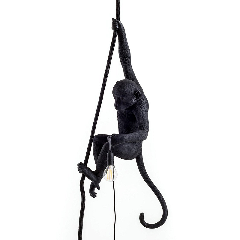 Подвесной светильник SELETTI MONKEY LAMP CEILING VERSION Black Черный Подвесной светильник SELETTI MONKEY LAMP CEILING VERSION Black Черный в Кирове | Loft Concept