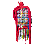 Настенный ковер разноцветный из одежды Heart варинант исполнения - 2 | Loft Concept в Кирове