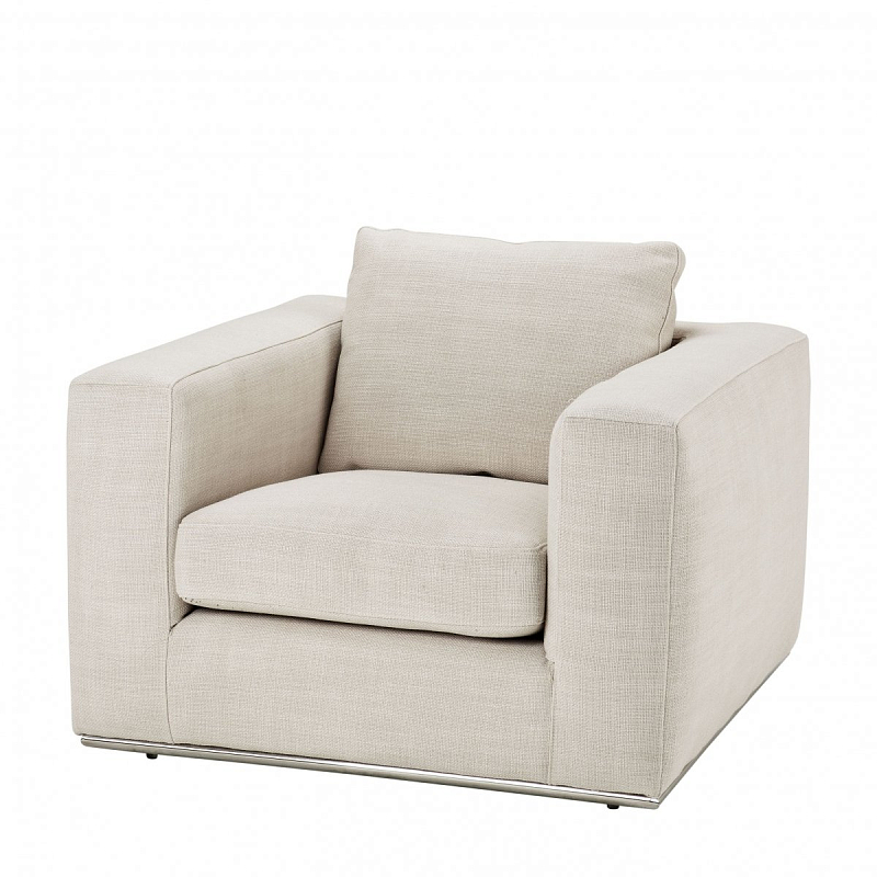 Кресло Eichholtz Chair Atlanta Молочный Нержавеющая сталь Кресло Eichholtz Chair Atlanta Молочный Нержавеющая сталь в Кирове | Loft Concept