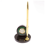 Часы настольные с ручкой из натурального камня Stone Clock варинант исполнения - 8 | Loft Concept в Кирове