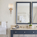 Бра с цветочным основанием и тканевым абажуром Tugella Flower Lamp варинант исполнения - 3 | Loft Concept в Кирове