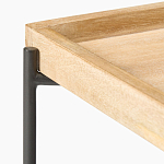 Журнальный стол с прямоугольной деревянной столешницей Urban Style Space варинант исполнения - 2 | Loft Concept в Кирове