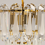 Люстра многоярусная с овальными прозрачными подвесками 28 см Harmonica варинант исполнения - 6 | Loft Concept в Кирове