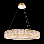 Люстра подвесная круглая из прозрачного хрусталя с золотым корпусом Selfsufficient варинант исполнения - 9 | Loft Concept в Кирове