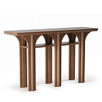 Консоль деревянная с арочным основанием Arch Passage варинант исполнения - 1 | Loft Concept в Кирове