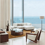 Кресло с обивкой из белого букле Armchair White Boucle варинант исполнения - 5 | Loft Concept в Кирове