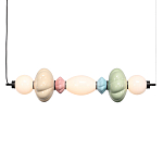 Подвесной светильник линейный с керамическими элементами 24W LED Fragrant Light варинант исполнения - 2 | Loft Concept в Кирове