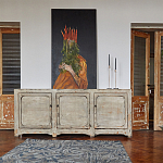 Комод в винтажном стиле с 3-мя дверцами Cardenas Chest of Drawers Vintage Beige варинант исполнения - 2 | Loft Concept в Кирове