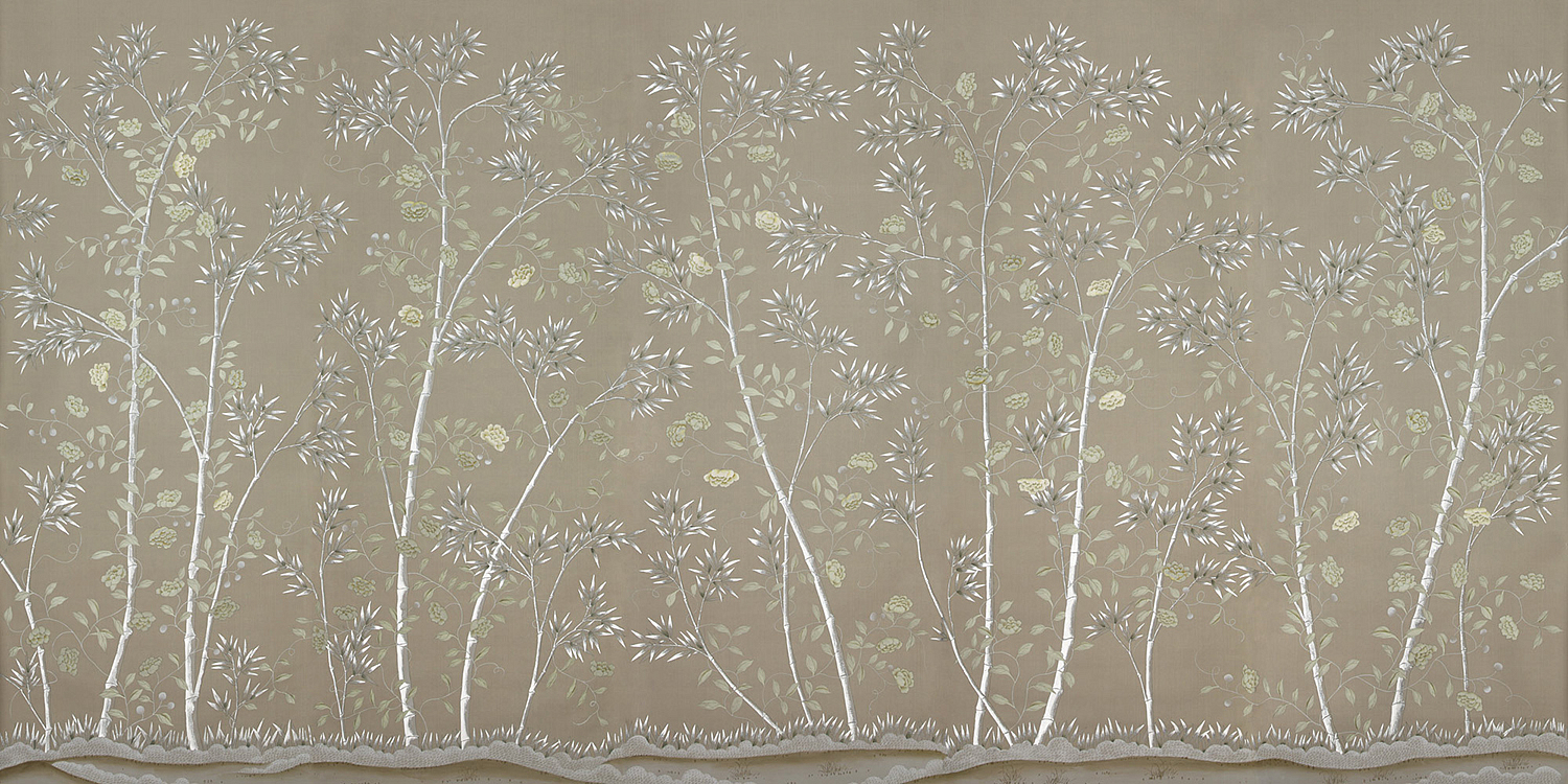 Обои ручная роспись Chantilly Lead Grey  - Loft-Concept в Кирове