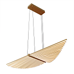 Люстра в виде распахнутых крыльев из тонких металлических планок Flight of Freedom варинант исполнения - 3 | Loft Concept в Кирове