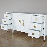 Большой Комод-буфет Elsa Dreams White с ящиками варинант исполнения - 6 | Loft Concept в Кирове
