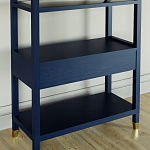 Стеллаж Elsa Dreams Blue со стеклянными полками и ящиком варинант исполнения - 6 | Loft Concept в Кирове