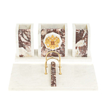 Настольный письменный набор из мрамора и креноида с гербом России Marble Accessory варинант исполнения - 1 | Loft Concept в Кирове