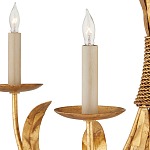 Люстра золотая с декором в виде перьев Bunch of Feathers варинант исполнения - 1 | Loft Concept в Кирове