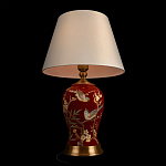 Настольная лампа бордовая с изображением птиц Slip Away варинант исполнения - 4 | Loft Concept в Кирове