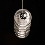 Люстра линейная с 6-ю прозрачными стеклянными плафонами округлой формы HANDLE GRAPE варинант исполнения - 7 | Loft Concept в Кирове