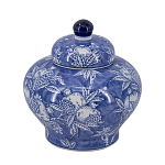 Ваза с крышкой в китайском стиле Гранатовое дерево Blooming Pomegranate варинант исполнения - 7 | Loft Concept в Кирове