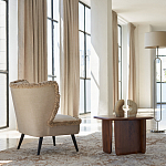 Кресло с декором бахрома Linen Fringe Chair Beige варинант исполнения - 8 | Loft Concept в Кирове