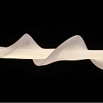 Люстра горизонтальная с волнистым белым плафоном Golden Swirl варинант исполнения - 6 | Loft Concept в Кирове