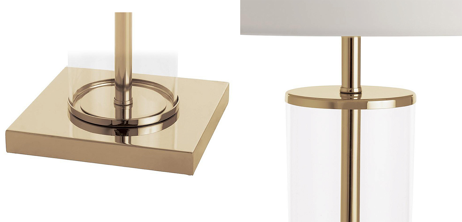 Настольная лампа Ticiana Glass Tube Table lamp gold Настольная лампа Ticiana Glass Tube Table lamp gold - Loft-Concept в Кирове