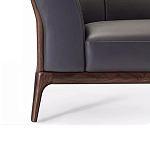 Кресло большое c каркасом из массива дерева Walnut Armchair варинант исполнения - 3 | Loft Concept в Кирове