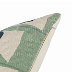 Подушка декоративная зеленого цвета с геометрическим рисунком Divine Abstractions варинант исполнения - 3 | Loft Concept в Кирове