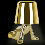 Настольная лампа фигурная цвета золото с гладким абажуром Высота 17 см Sophia варинант исполнения - 1 | Loft Concept в Кирове