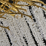 Люстра многоярусная с каркасом из металла и прозрачными подвесками FAIRYTREE Light варинант исполнения - 1 | Loft Concept в Кирове