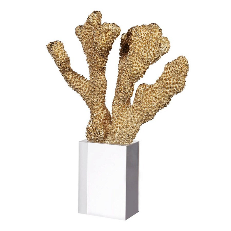 Статуэтка Gold Sea Cactus Золотой Прозрачный Статуэтка Gold Sea Cactus Золотой Прозрачный в Кирове | Loft Concept