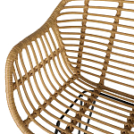 Стул барный с ротанговым плетением Half Bar Chair with Wicker с подлокотниками варинант исполнения - 8 | Loft Concept в Кирове