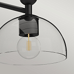 Люстра с 3-мя прозрачными полусферическими плафонами из стекла Alora Mood варинант исполнения - 8 | Loft Concept в Кирове