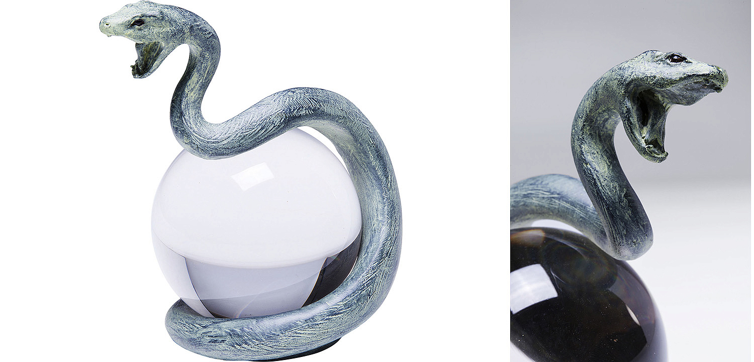 Статуэтка Змея на прозрачном шаре - Loft-Concept в Кирове